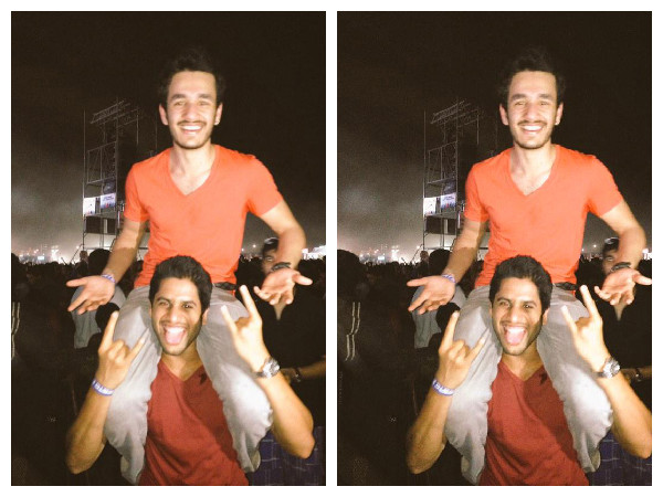 Akhil Akkineni And Naga Chaitanya Akhil Akkineni And Naga Chaitanya