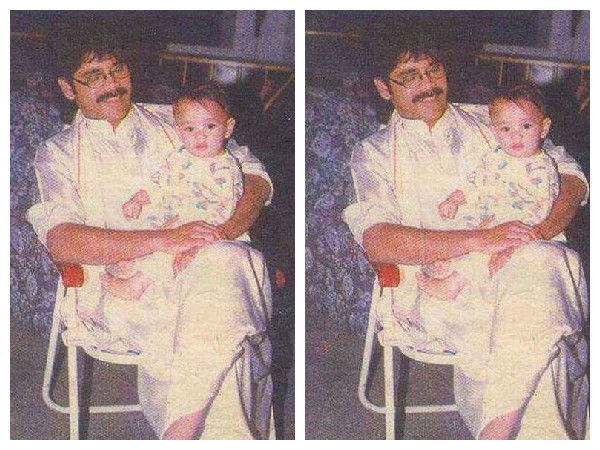 Rare Picture of Akhil and Nagarjuna Rare Picture of Akhil and Nagarjuna