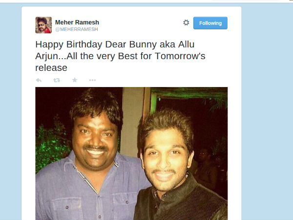 Allu Arjun Meher Ramesh