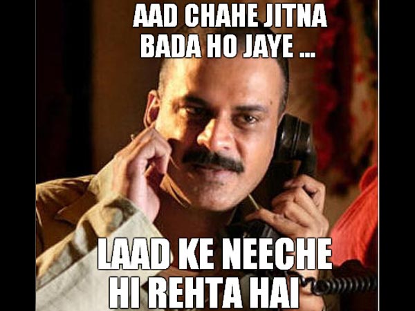 Aad Chahe Jitna Bada Ho Jaye...Laad Ke Neeche Hi Rehta Hai