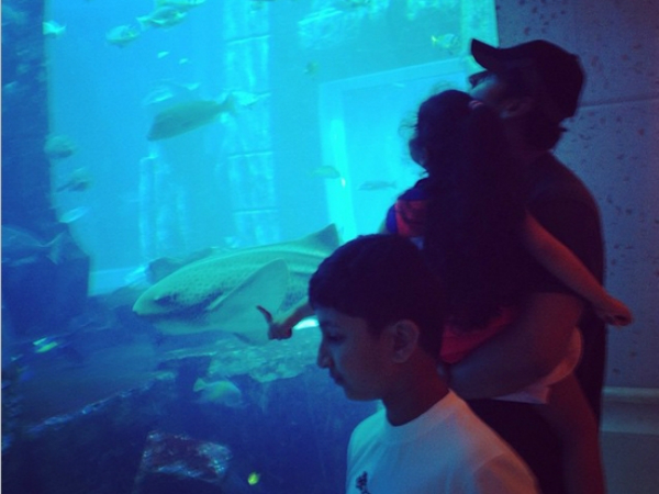 Mahesh Babu With Gautam And Sitara