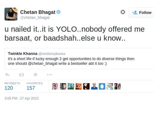 Chetan Targetted Twinkle's Films