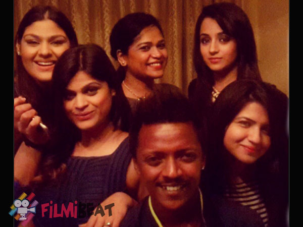 Trisha With Her Friends