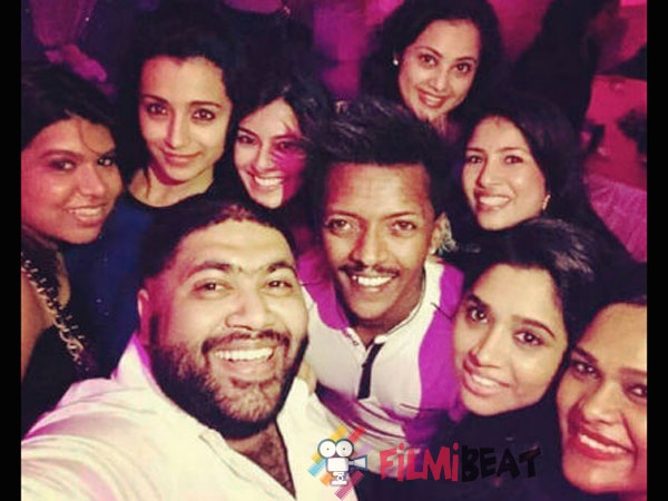 Trisha With Her Friends