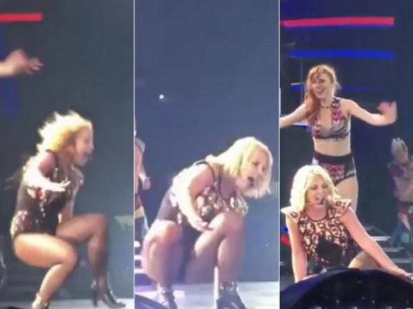Britney Spears Says Her Onstage Fall Was 'Pretty Embarrassing'