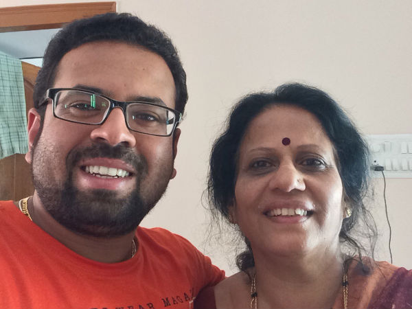 Director Santhosh Anandram With His Lovely Mother 