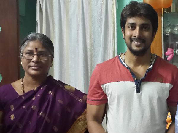 Hero Nenapirali Prem And His Mother 