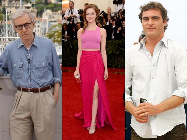 Emma Stone, Joaquin Phoenix and Woody Allen