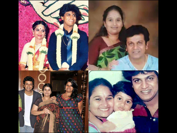 A Collaged Image Of Shivanna With His Family Members 