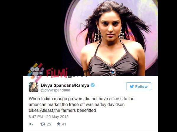 Ramya Concern For Farmers