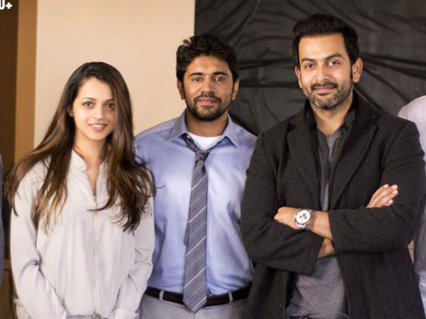 Prithviraj And Nivin With Bhavana