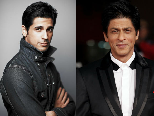 Sidharth Malhotra Shahrukh Khan Sidharth Malhotra Shahrukh Khan