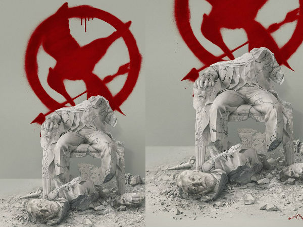 The Hunger Games Mockingjay Part 2 Poster Is Destructive With The Fall Of Capitol