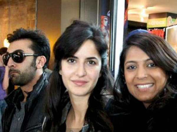 Ranbir, Katrina With A Fan