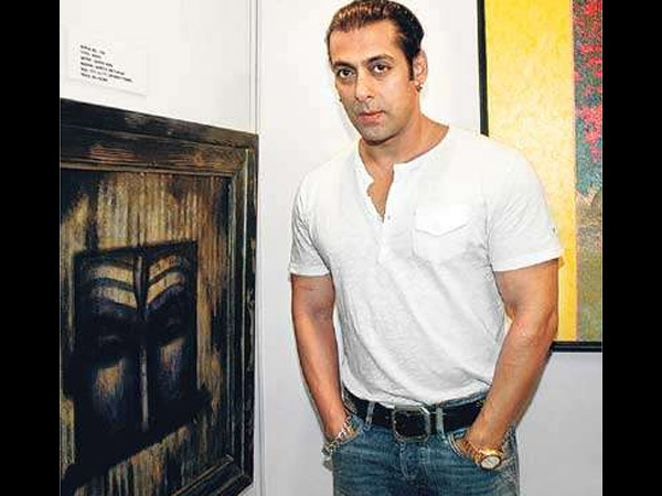 Salman With His Painting
