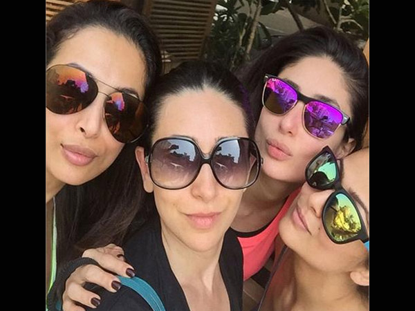 Malaika, Karisma, Kareena, Amrita
