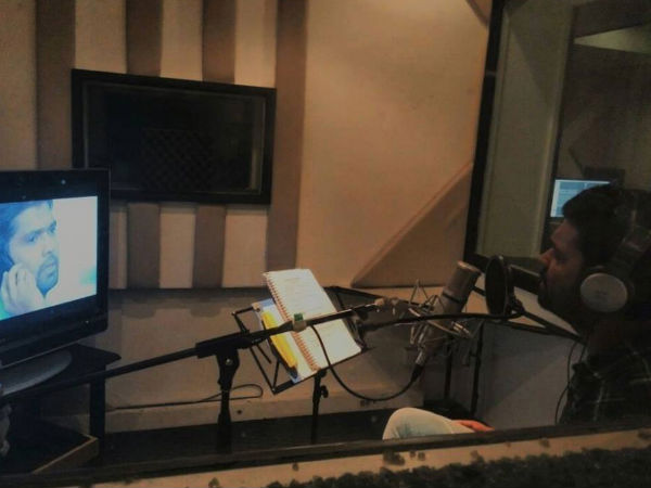 Rakshit Shetty Dubbing For The Movie Rakshit Shetty Dubbing For The Movie