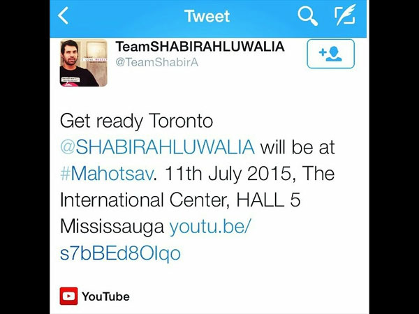 Kumkum Bhagya’s Abhi Aka Shabbir Ahluwalia To Perform In Toronto!