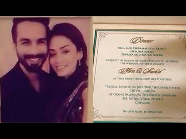 Shahid-Mira's Wedding