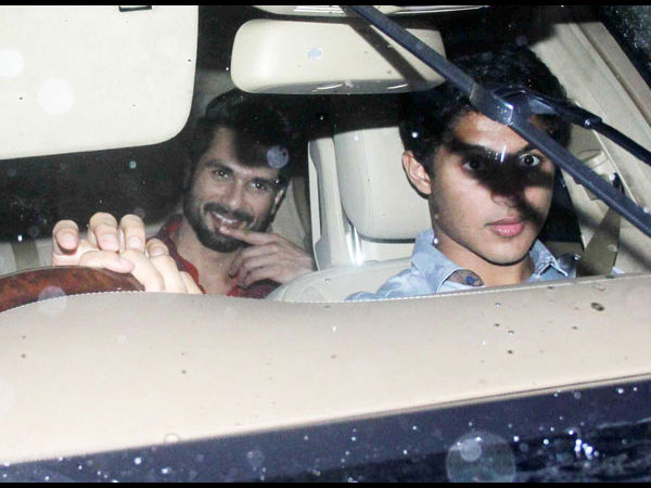 Shahid Arriving For Sangeet Shahid Arriving For Sangeet