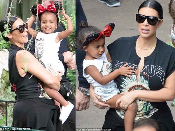 Kourtney Takes Penelope To Disneyland For 3rd Birthday With Kim & North West