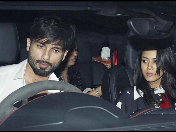 Shahid-Mira In Car