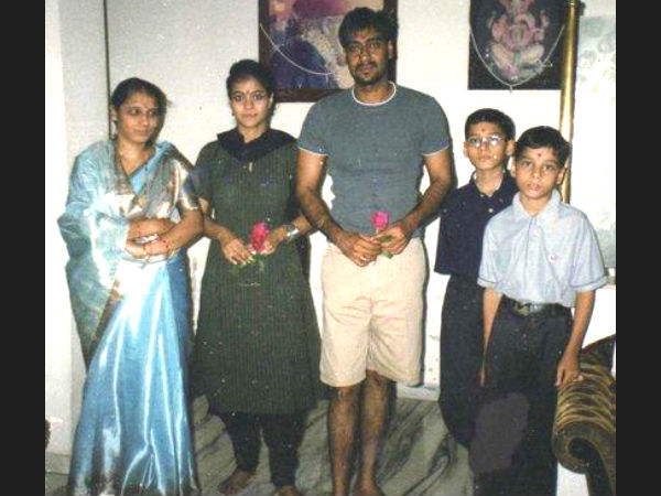 Ajay And Kajol With Family Members