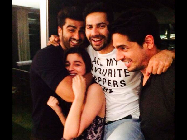 Alia-Sidharth-Varun-Arjun Together