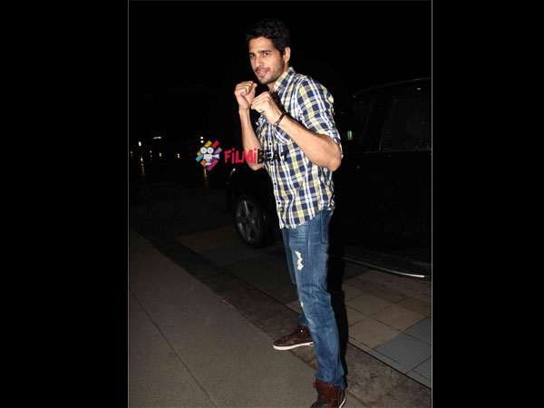 Sidharth Malhotra Outside The Theatre