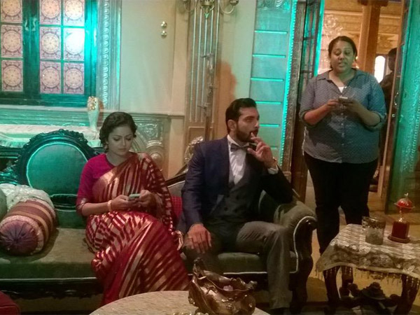 On The Sets Of Ek Tha Raja..