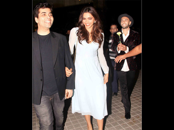 Karan, Deepika, Ranveer