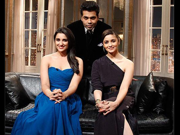 Alia-Parineeti At Karan's Show