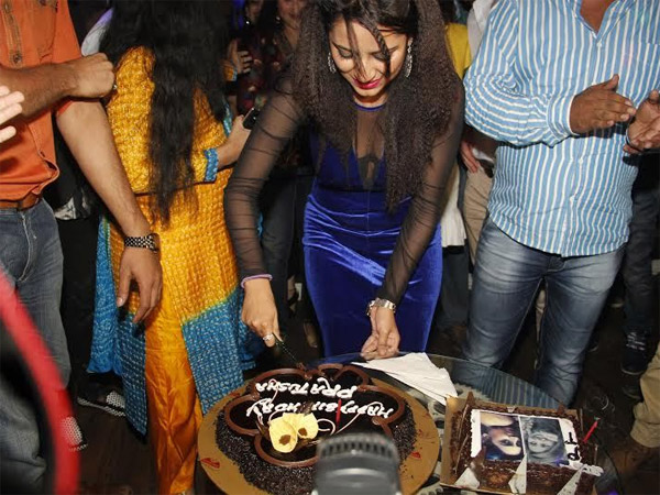 Pratyusha Cutting Cake