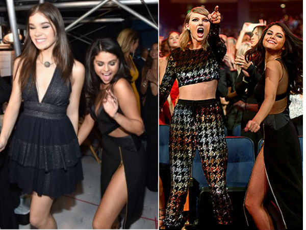 Oops! Selena Gomez Looks Uncomfortable In Strapless Pink Dress On Sets Oops! Selena Gomez Looks Uncomfortable In Strapless Pink Dress On Sets