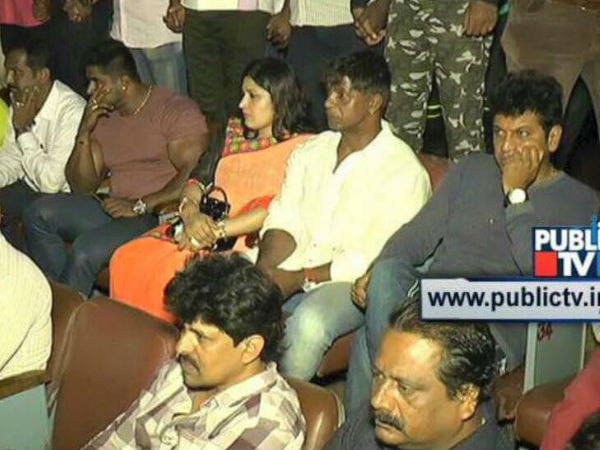 Shivarajkumar Overjoyed Watching 'RX Soori', Whistles For Duniya Vijay! Shivarajkumar Overjoyed Watching 'RX Soori', Whistles For Duniya Vijay!