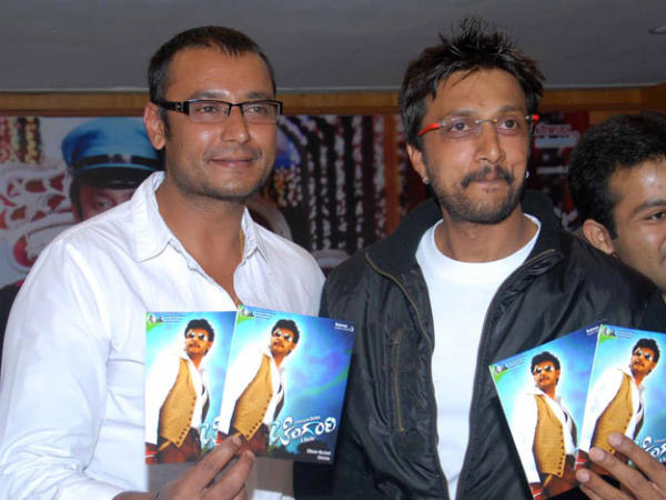 Sudeep And Darshan At Chingari Audio Release 