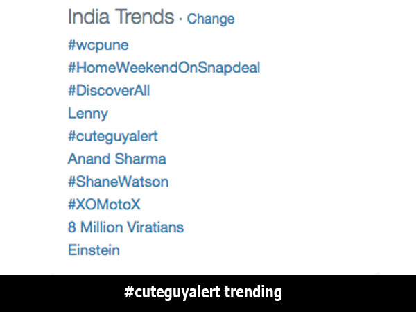 #cuteguyalert Trending