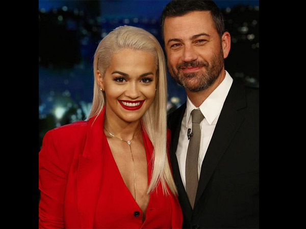 Red Hot Rita Ora Goes Braless, Later Performs Skit At Jimmy Kimmel Live