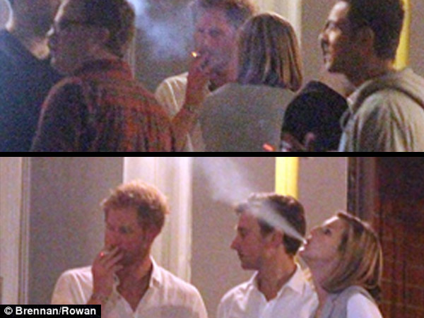 Prince Harry Still Can't Quit Smoking, Snapped Taking Drags On His Birthday Bash