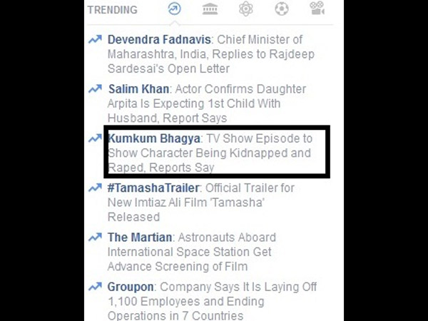 Kumkum Bhagya Trending On Facebook