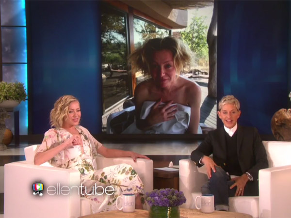 Ellen Shares Hilarious Pics of Wife Portia's Crazy Hair Days Sans Makeup! Ellen Shares Hilarious Pics of Wife Portia's Crazy Hair Days Sans Makeup!
