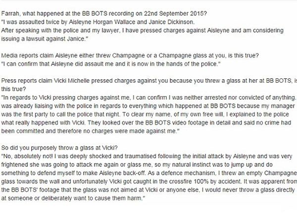 Farrah Abraham To Take Legal Action Post Aisleyne Horgan-Wallace Assault