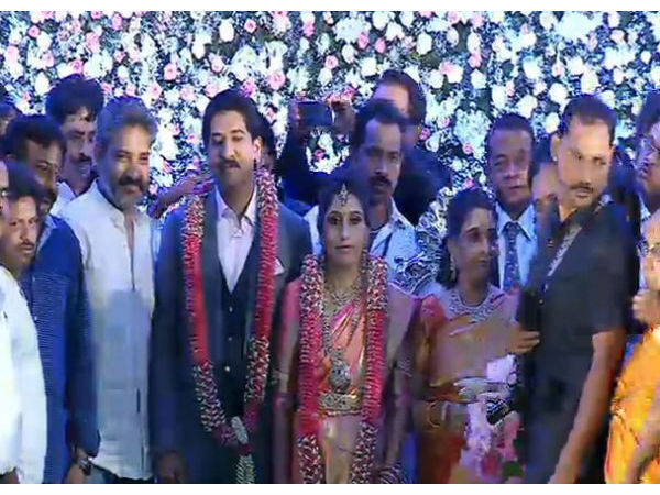 Rajamouli At Nirupama's Reception 