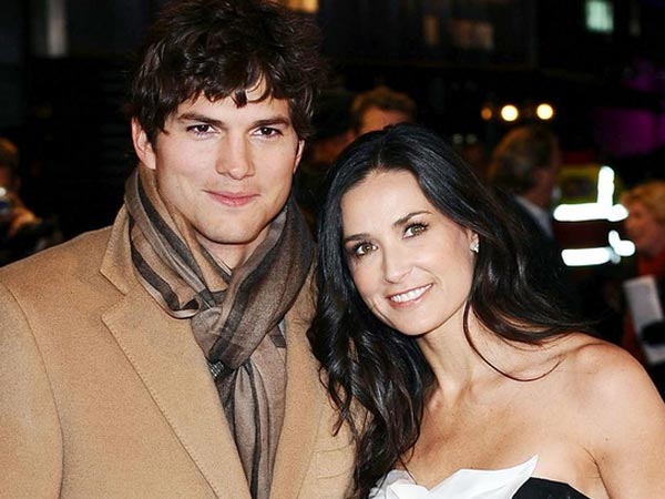 Ashton Kutcher and Demi Moore