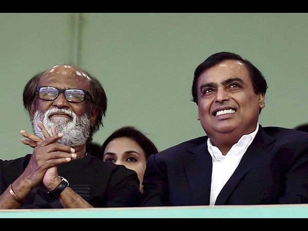 Rajinikanth With Mukesh Ambani
