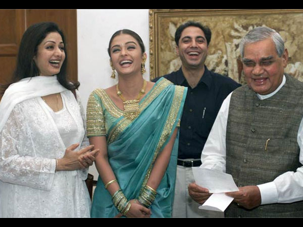 With Atal Bihari Vajpayee