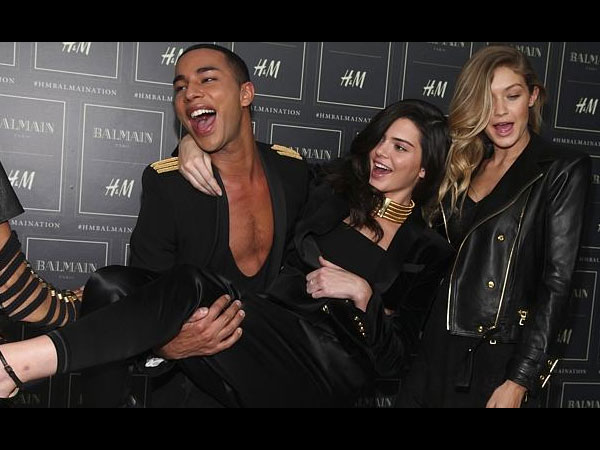 Kylie & Kendall Jenner With Gigi Launched Balmain & H&M Collaboration