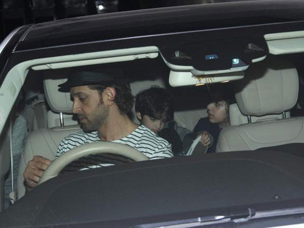 Hrithik With His Two sons