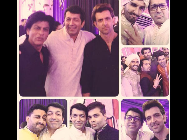 Inside Pic Of SRK At Bachchan's Bash 