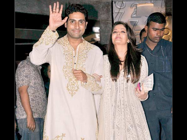 Abhishek-Aish At A Party